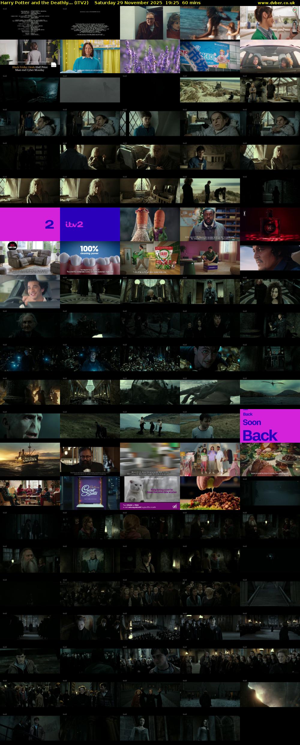 Harry Potter and the Deathly... (ITV2) Saturday 29 November 2025 19:25 - 20:25
