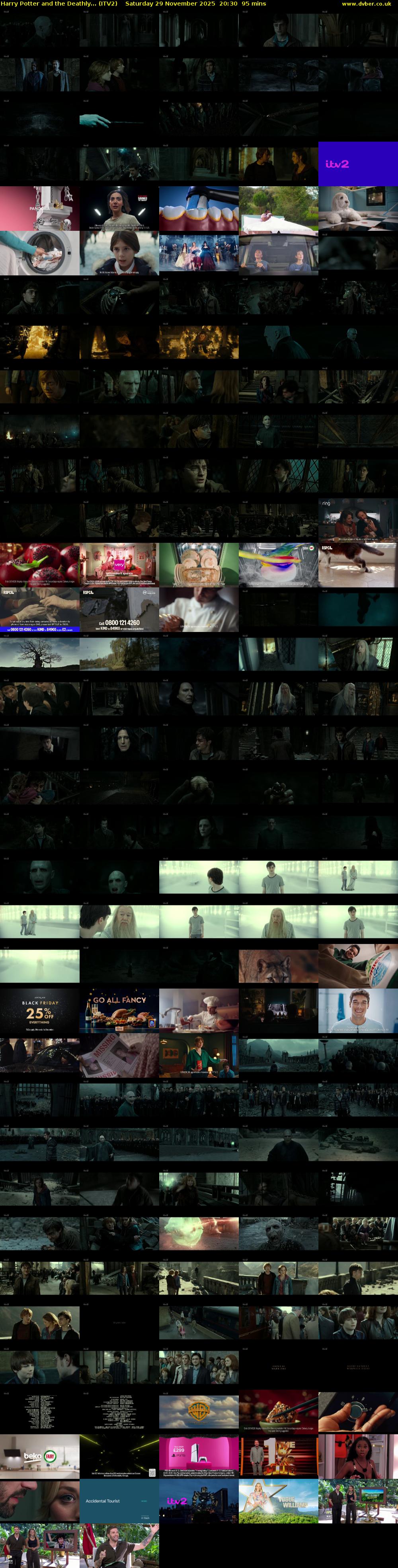 Harry Potter and the Deathly... (ITV2) Saturday 29 November 2025 20:30 - 22:05