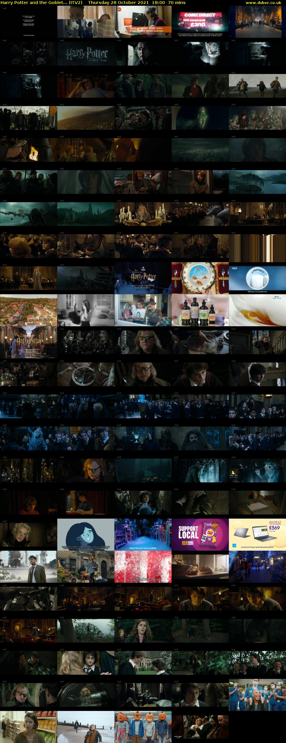 Harry Potter and the Goblet... (ITV2) Thursday 28 October 2021 18:00 - 19:10
