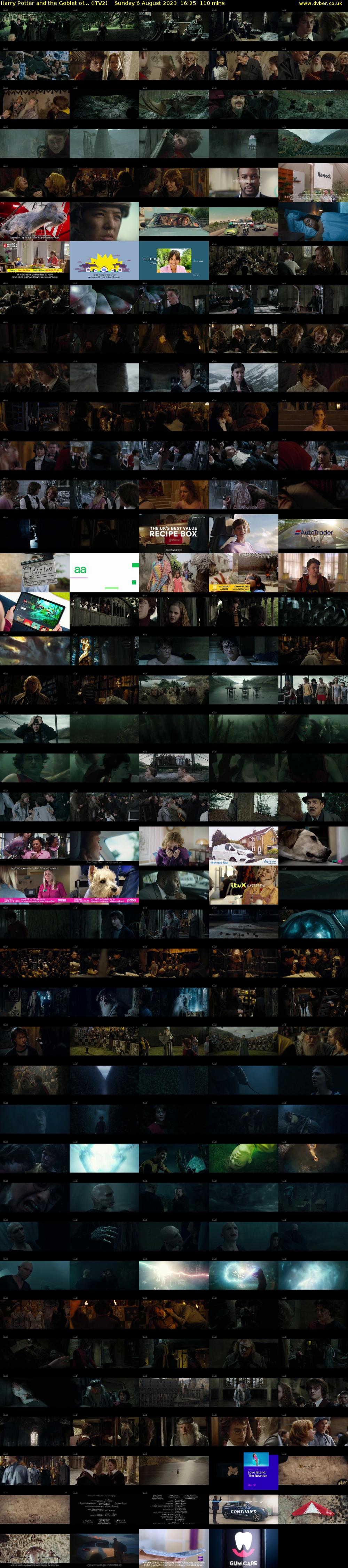 Harry Potter and the Goblet of... (ITV2) Sunday 6 August 2023 16:25 - 18:15