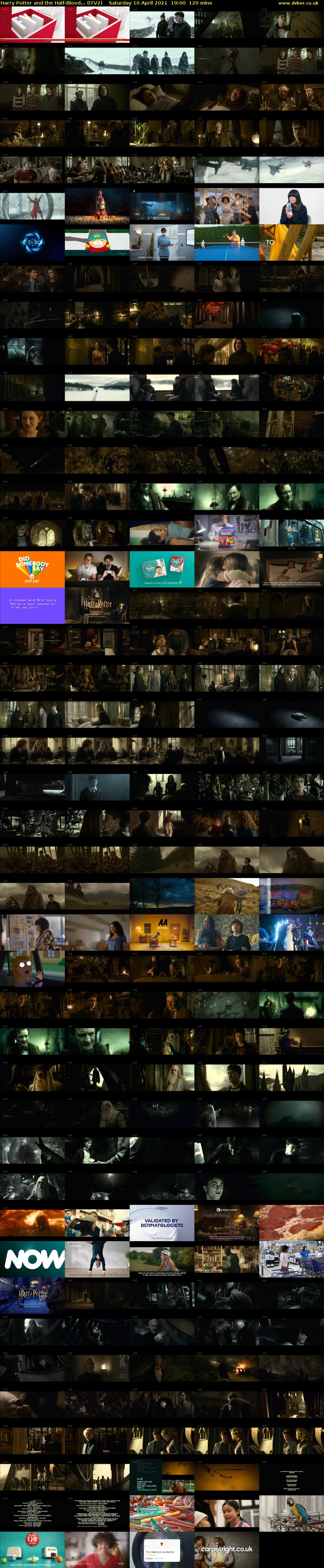 Harry Potter and the Half-Blood... (ITV2) Saturday 10 April 2021 19:00 - 21:00