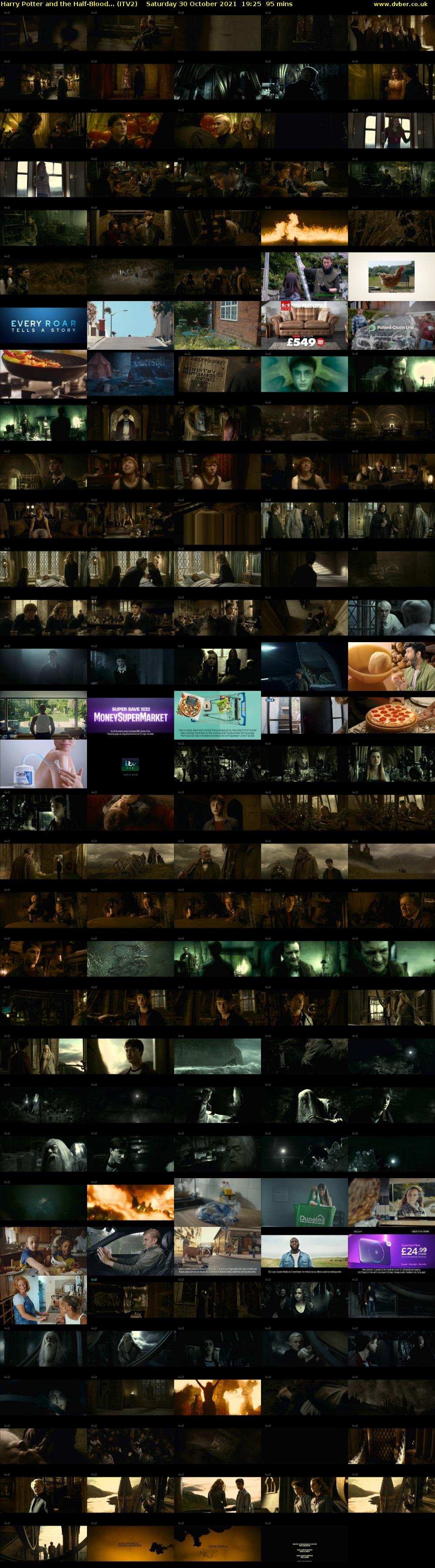 Harry Potter and the Half-Blood... (ITV2) Saturday 30 October 2021 19:25 - 21:00