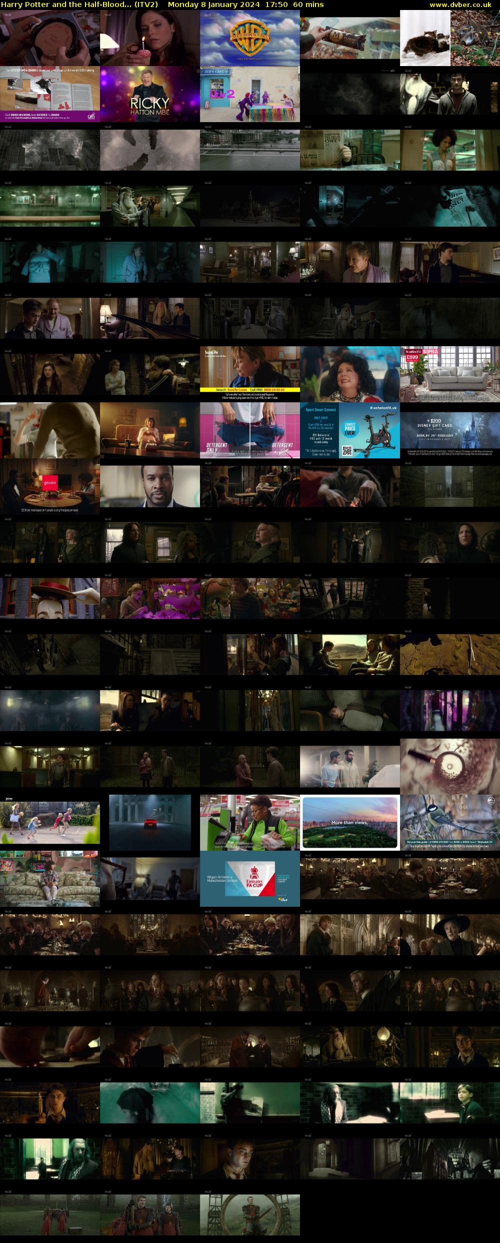 Harry Potter and the Half-Blood... (ITV2) Monday 8 January 2024 17:50 - 18:50