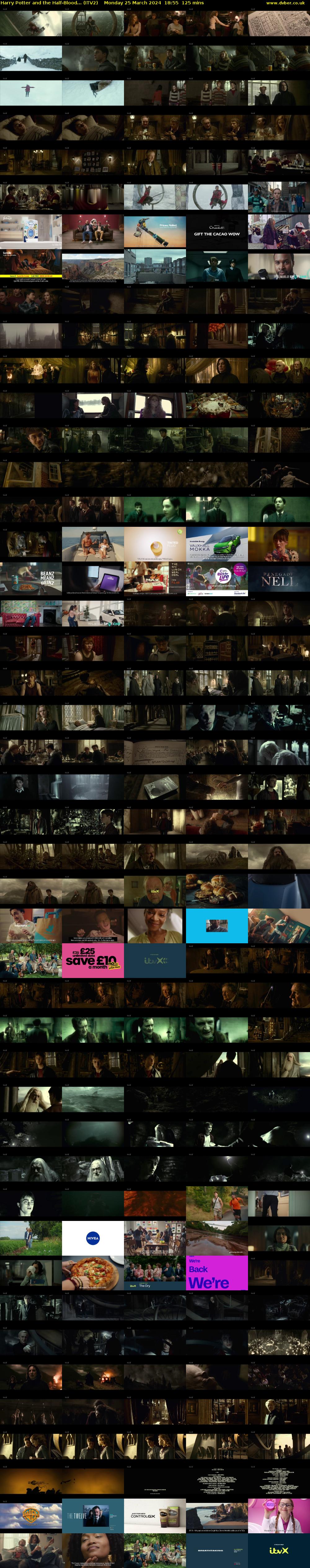 Harry Potter and the Half-Blood... (ITV2) Monday 25 March 2024 18:55 - 21:00