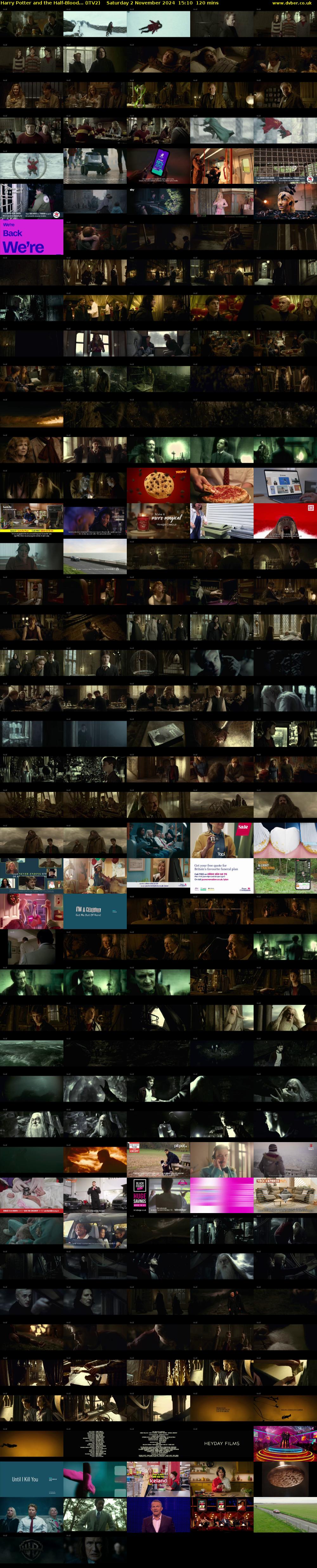 Harry Potter and the Half-Blood... (ITV2) Saturday 2 November 2024 15:10 - 17:10