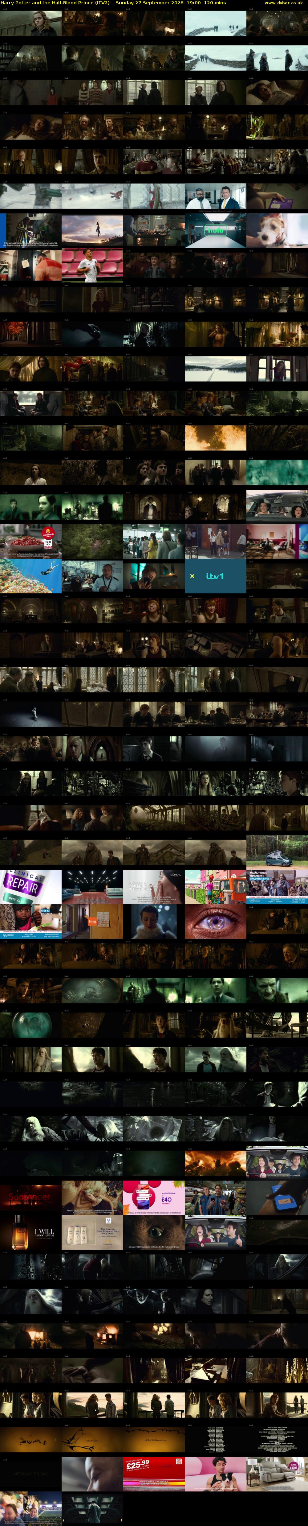 Harry Potter and the Half-Blood Prince (ITV2) Sunday 27 September 2026 19:00 - 21:00