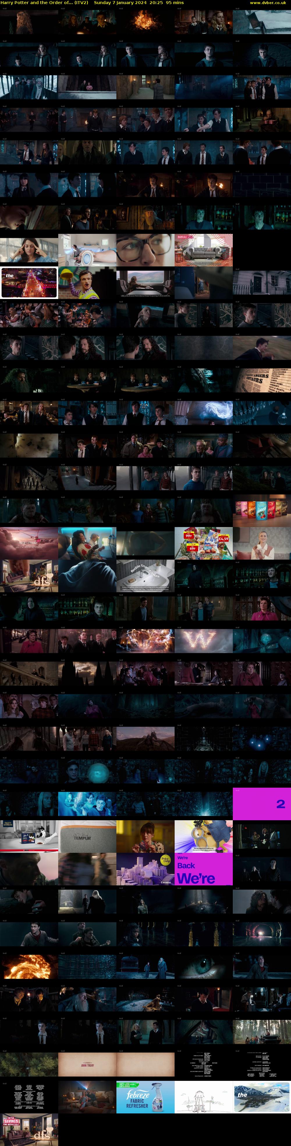 Harry Potter and the Order of... (ITV2) Sunday 7 January 2024 20:25 - 22:00