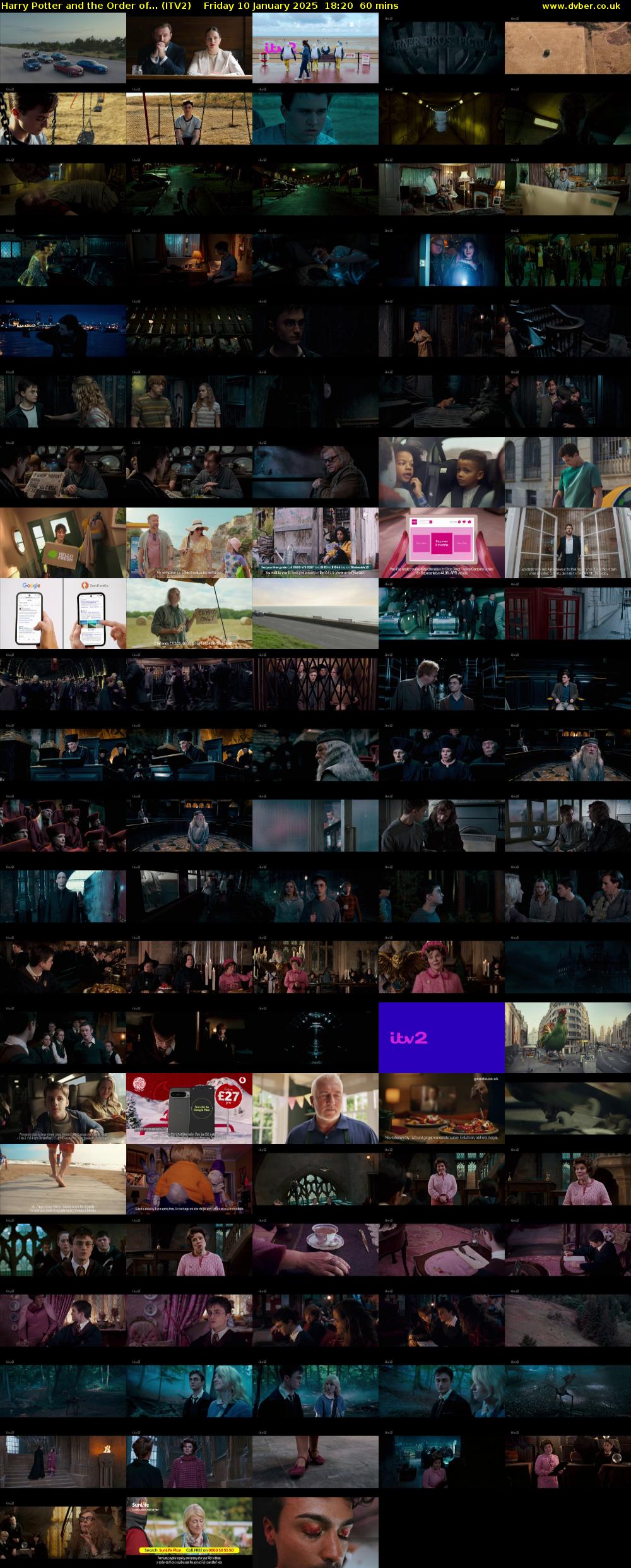 Harry Potter and the Order of... (ITV2) Friday 10 January 2025 18:20 - 19:20
