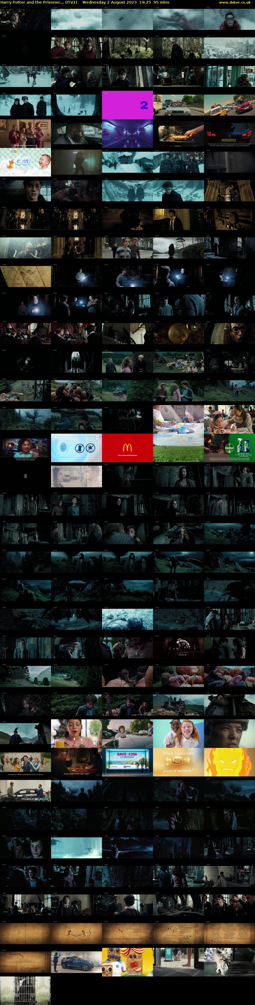 Harry Potter and the Prisoner... (ITV2) Wednesday 2 August 2023 19:25 - 21:00
