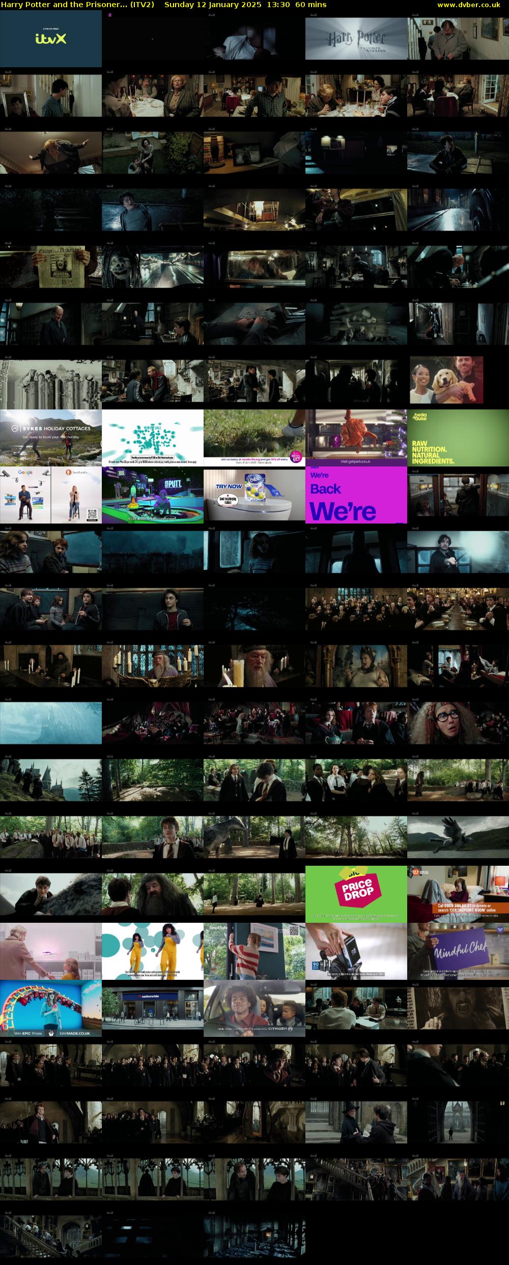 Harry Potter and the Prisoner... (ITV2) Sunday 12 January 2025 13:30 - 14:30