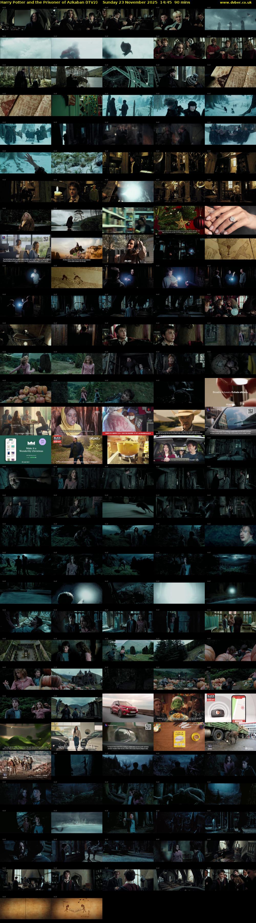 Harry Potter and the Prisoner of Azkaban (ITV2) Sunday 23 November 2025 14:45 - 16:15