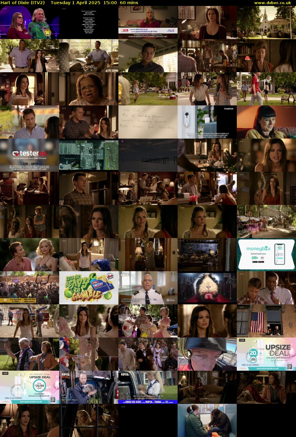 Hart of Dixie (ITV2) Tuesday 1 April 2025 15:00 - 16:00