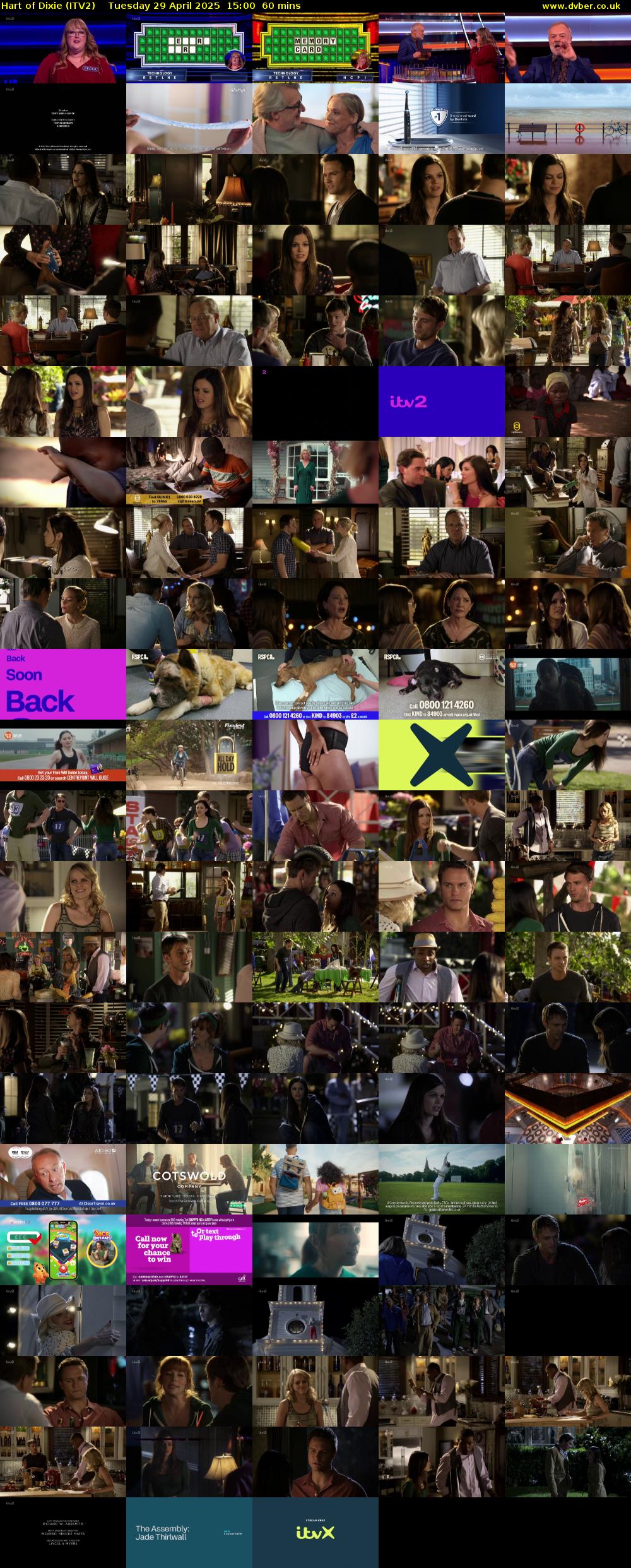 Hart of Dixie (ITV2) Tuesday 29 April 2025 15:00 - 16:00