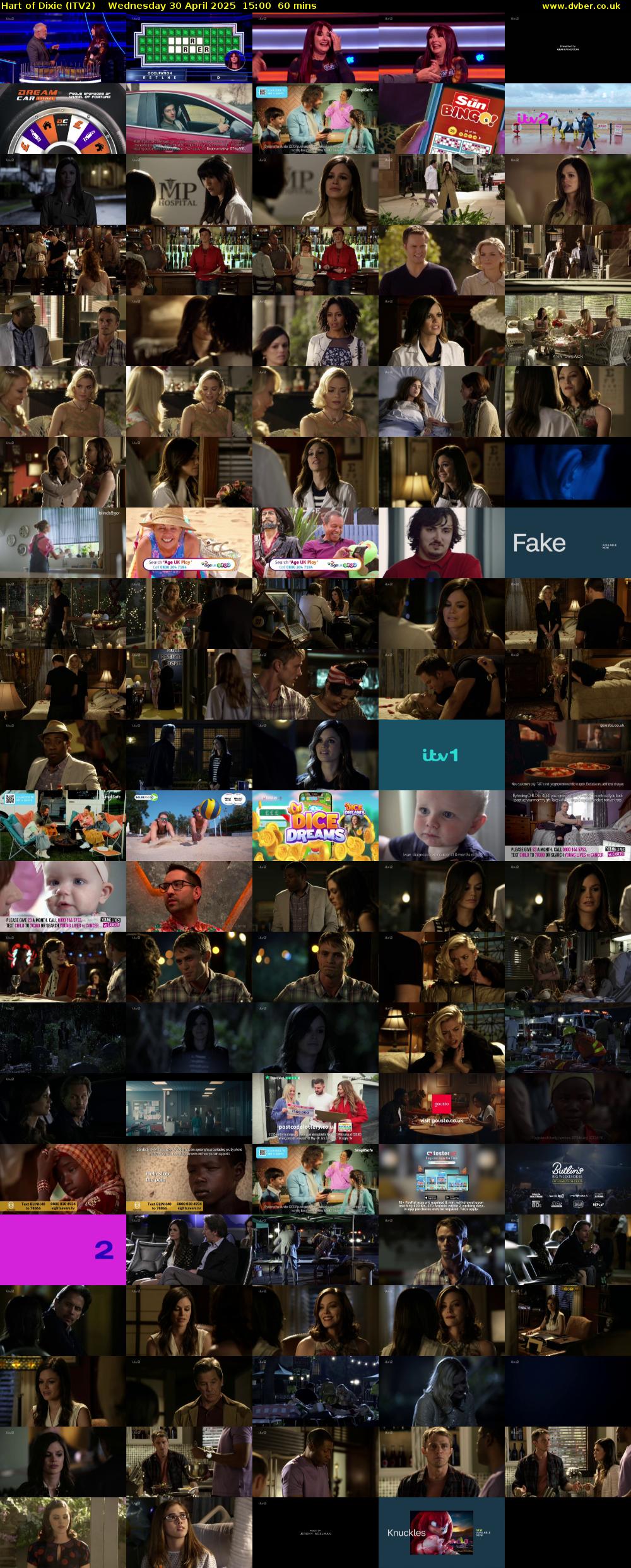 Hart of Dixie (ITV2) Wednesday 30 April 2025 15:00 - 16:00