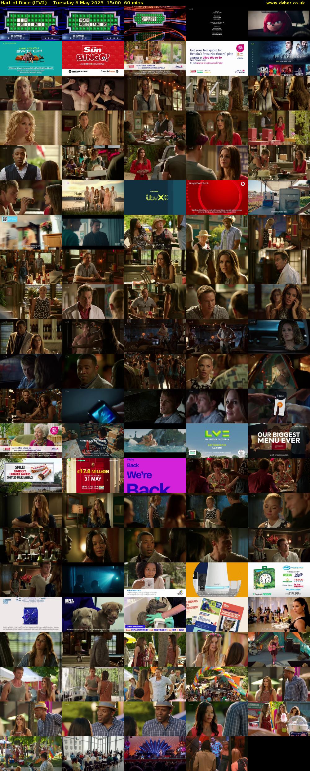 Hart of Dixie (ITV2) Tuesday 6 May 2025 15:00 - 16:00