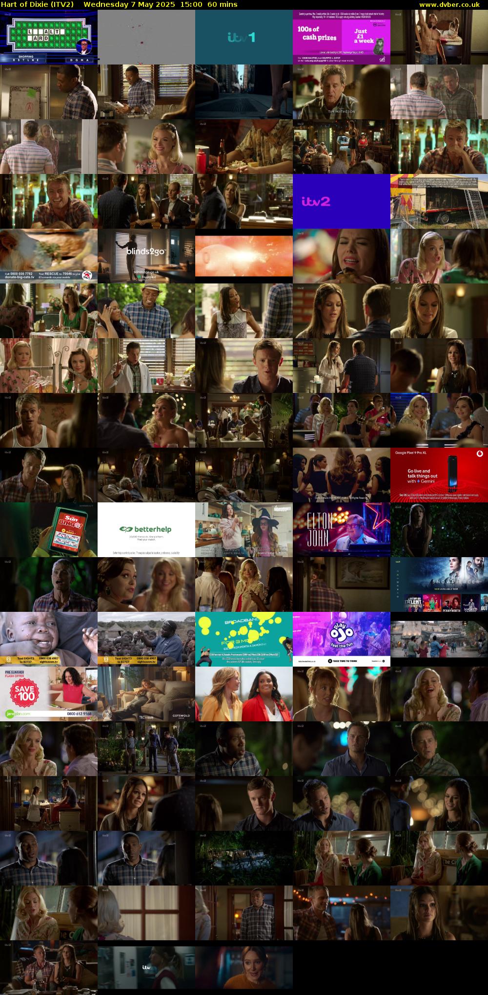 Hart of Dixie (ITV2) Wednesday 7 May 2025 15:00 - 16:00