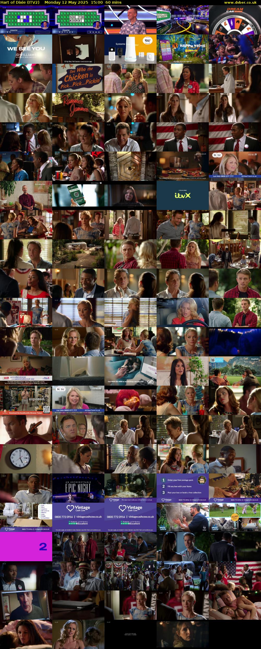 Hart of Dixie (ITV2) Monday 12 May 2025 15:00 - 16:00