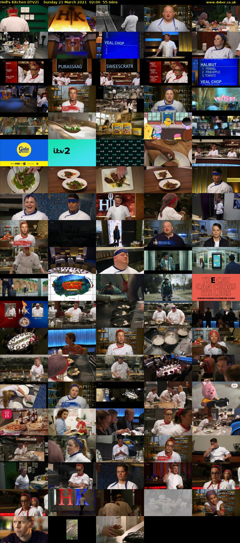 Hell's Kitchen (ITV2) Sunday 21 March 2021 02:00 - 02:55