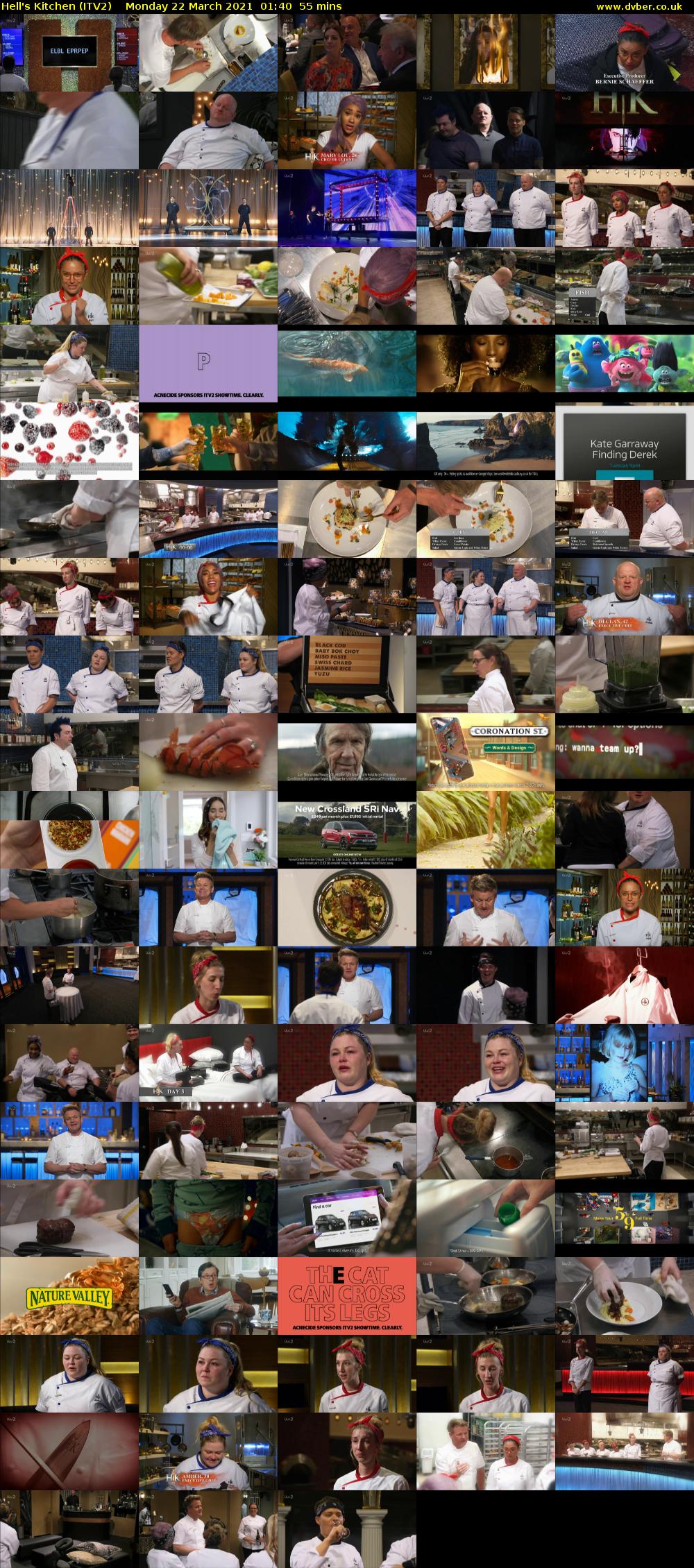 Hell's Kitchen (ITV2) Monday 22 March 2021 01:40 - 02:35