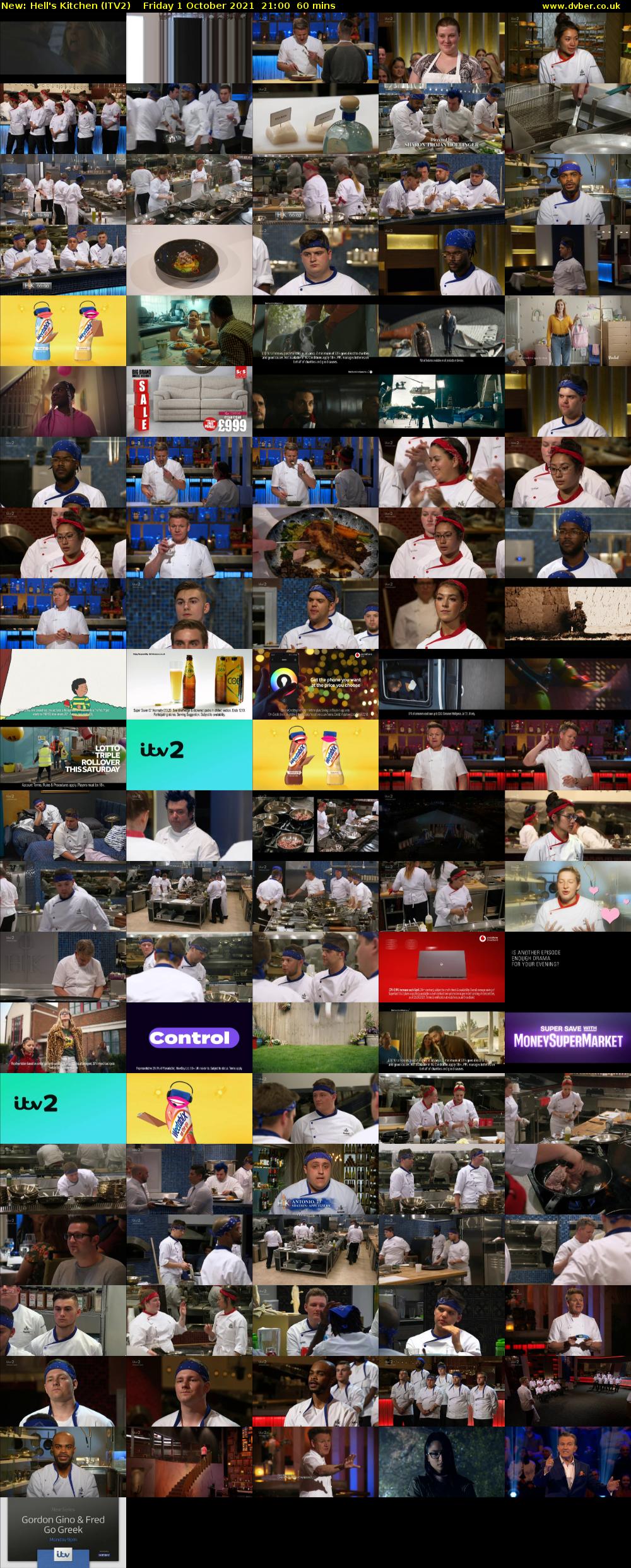 Hell's Kitchen (ITV2) Friday 1 October 2021 21:00 - 22:00
