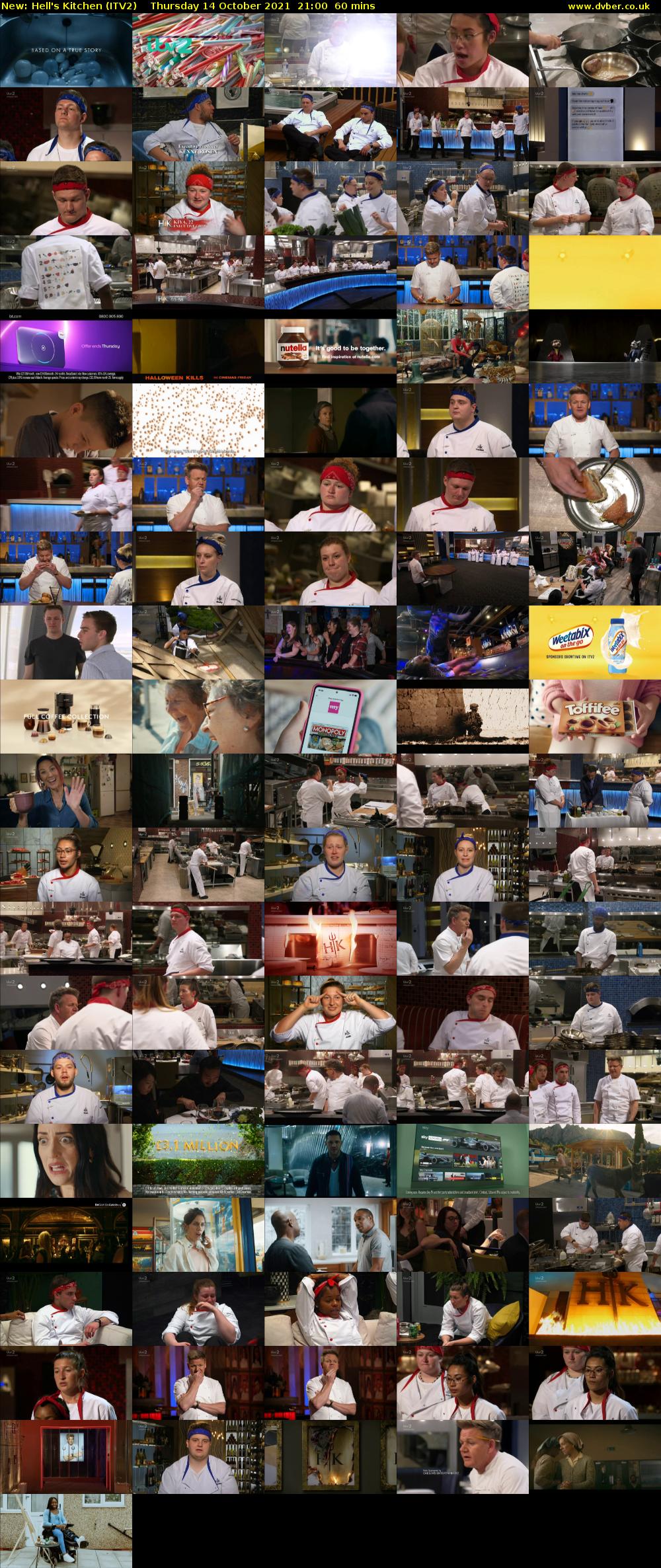 Hell's Kitchen (ITV2) Thursday 14 October 2021 21:00 - 22:00
