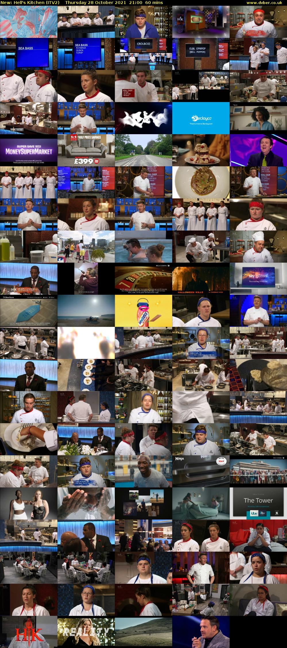 Hell's Kitchen (ITV2) Thursday 28 October 2021 21:00 - 22:00