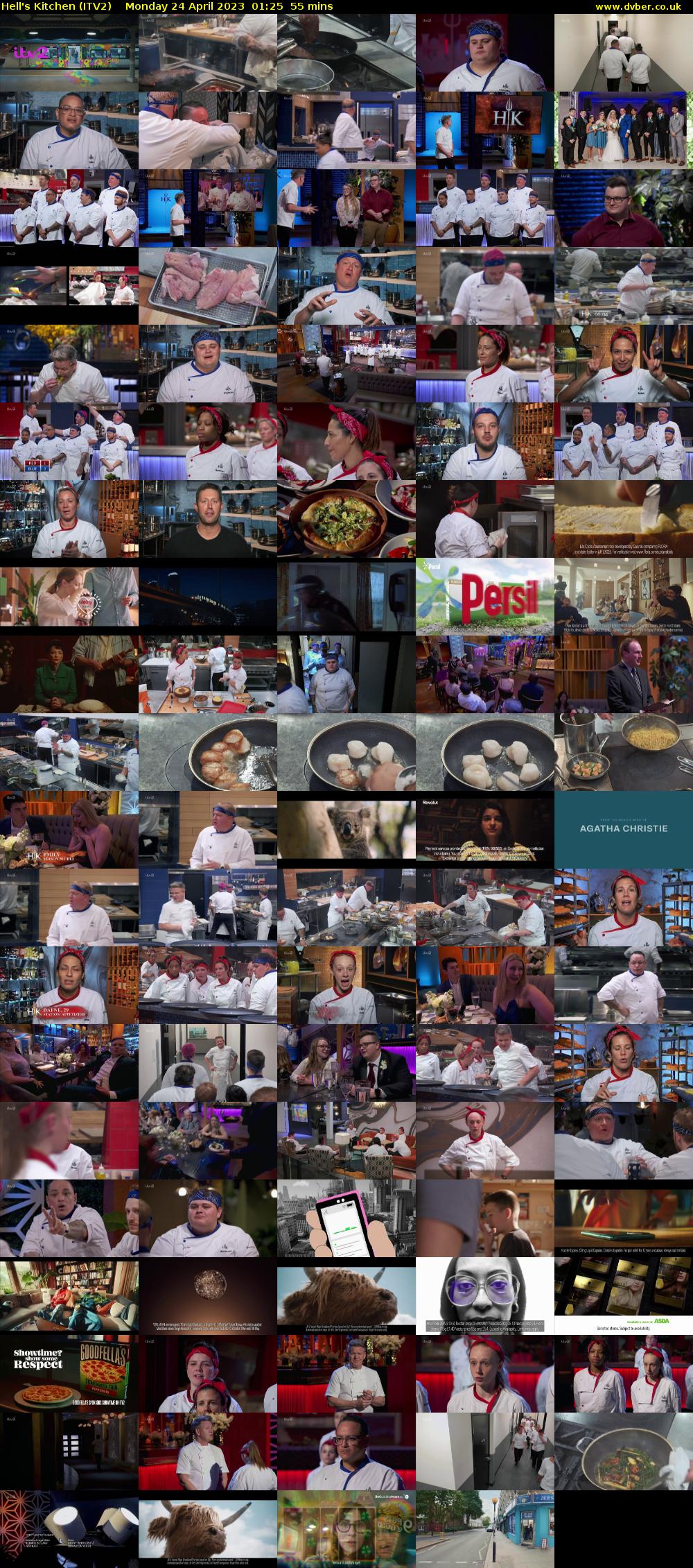 Hell's Kitchen (ITV2) Monday 24 April 2023 01:25 - 02:20