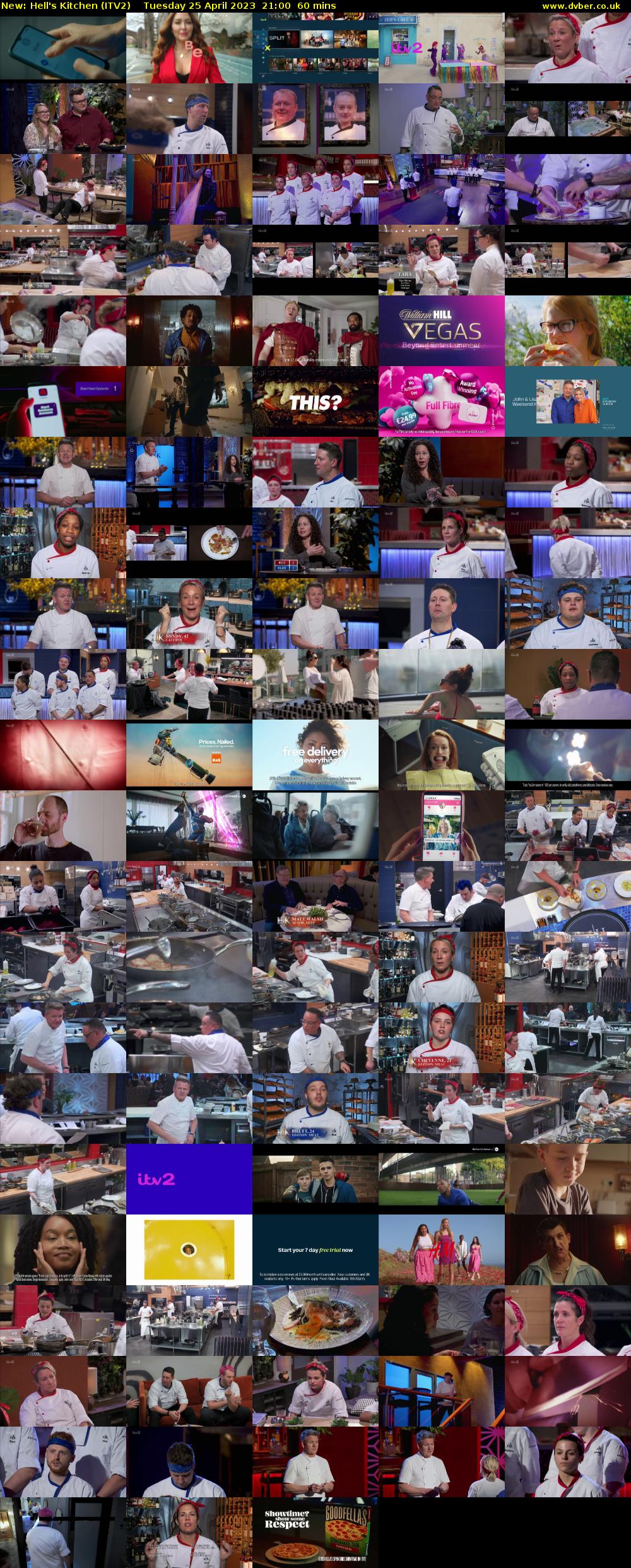 Hell's Kitchen (ITV2) Tuesday 25 April 2023 21:00 - 22:00