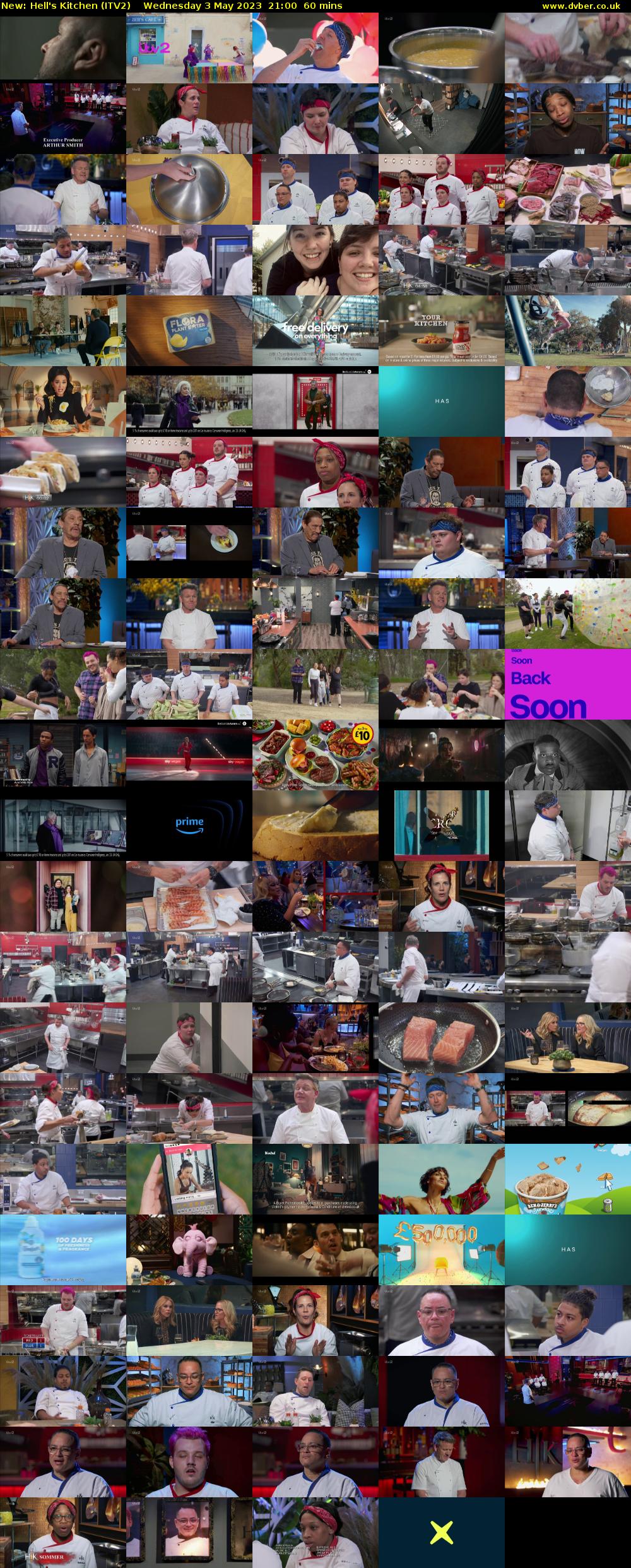 Hell's Kitchen (ITV2) Wednesday 3 May 2023 21:00 - 22:00