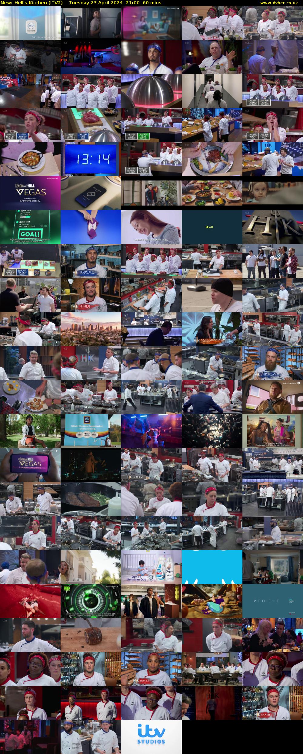 Hell's Kitchen (ITV2) Tuesday 23 April 2024 21:00 - 22:00