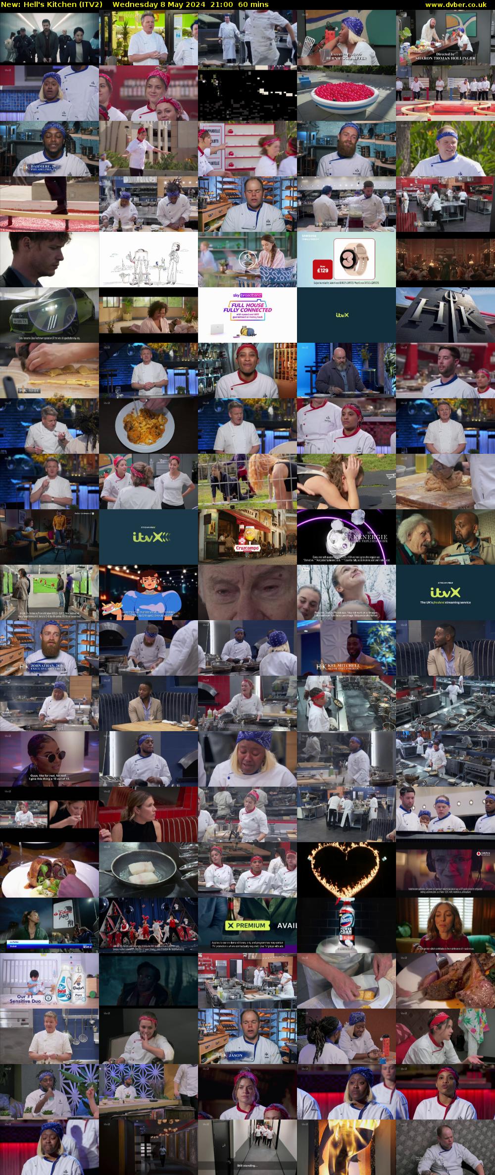 Hell's Kitchen (ITV2) Wednesday 8 May 2024 21:00 - 22:00