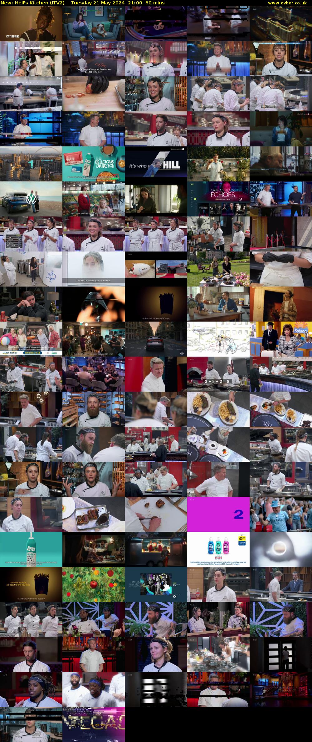 Hell's Kitchen (ITV2) Tuesday 21 May 2024 21:00 - 22:00