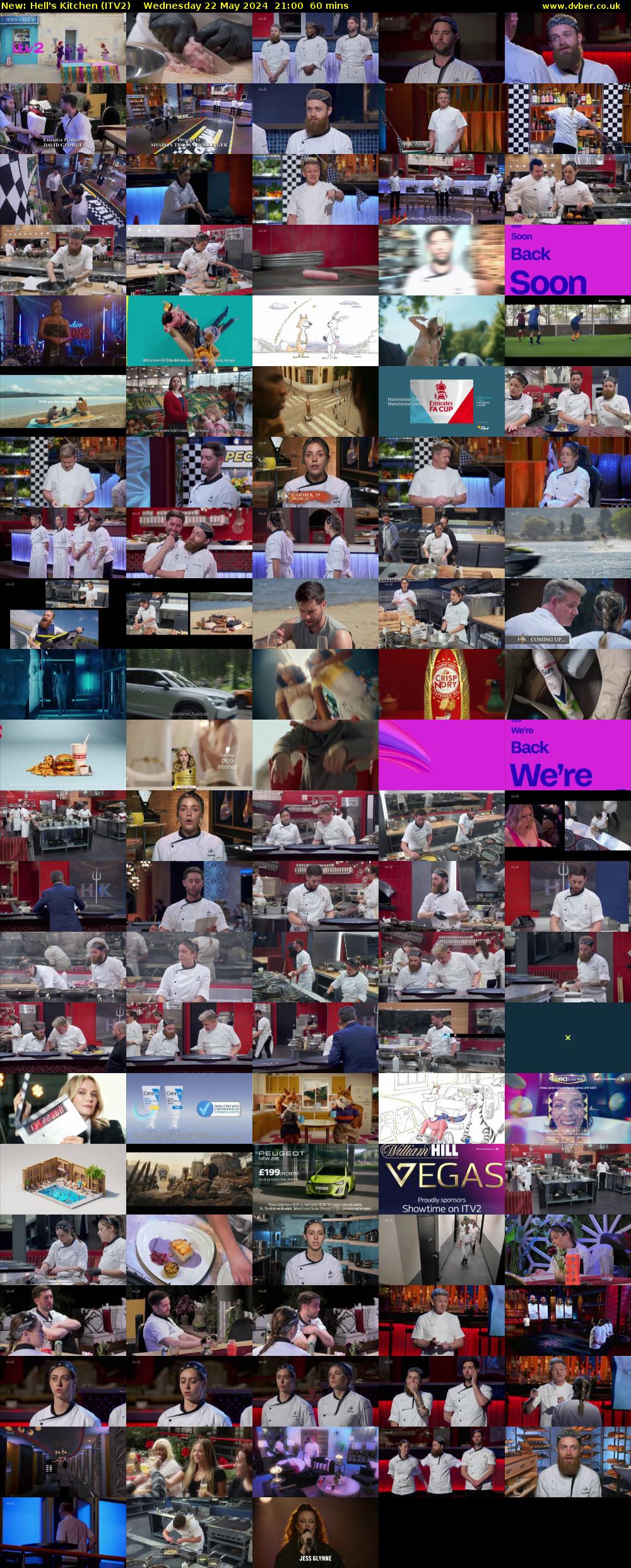 Hell's Kitchen (ITV2) Wednesday 22 May 2024 21:00 - 22:00