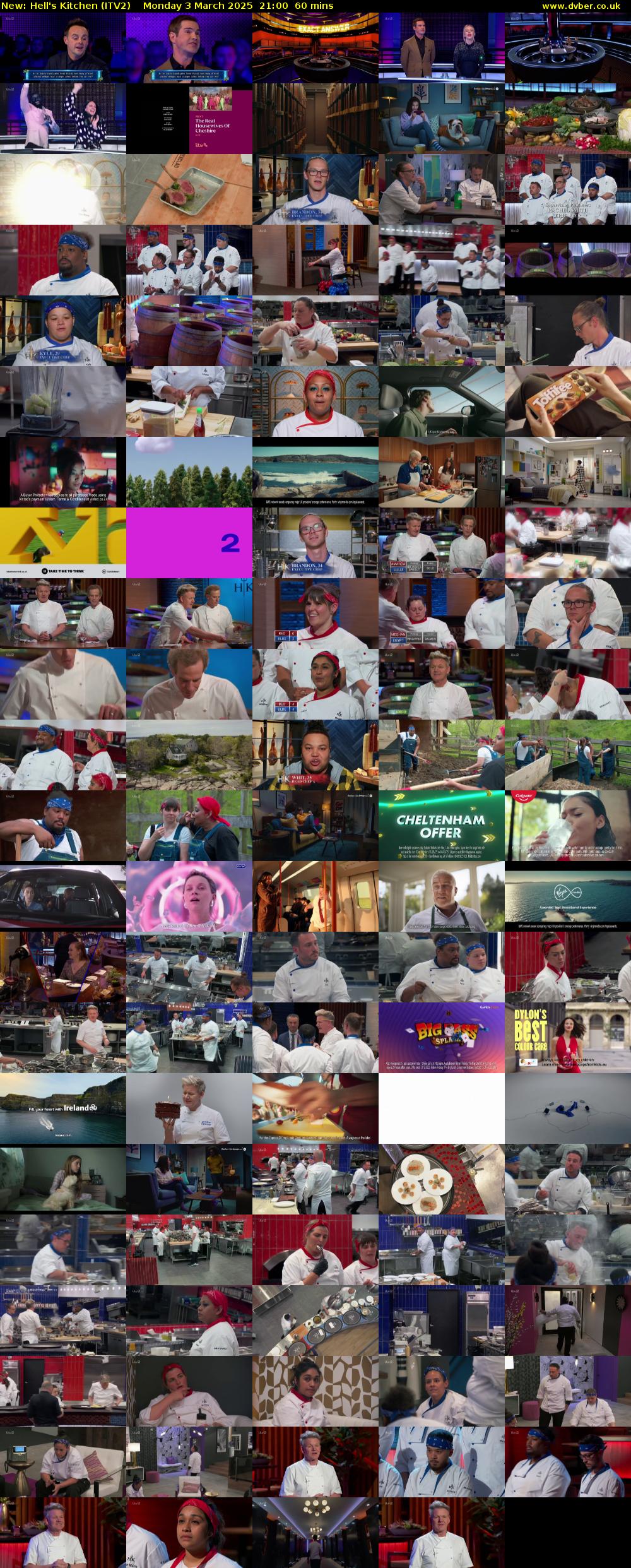 Hell's Kitchen (ITV2) Monday 3 March 2025 21:00 - 22:00