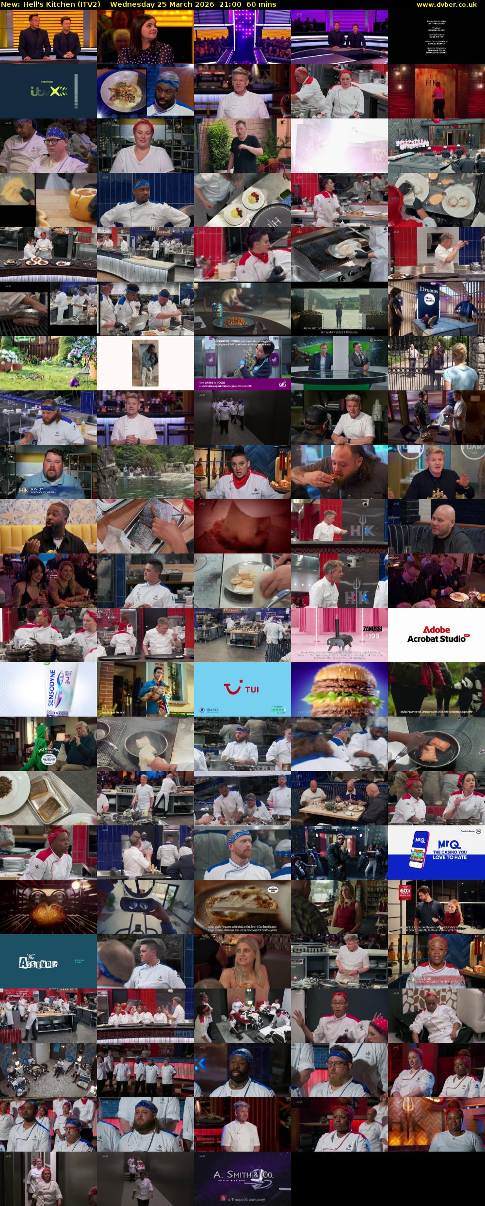 Hell's Kitchen (ITV2) Wednesday 25 March 2026 21:00 - 22:00