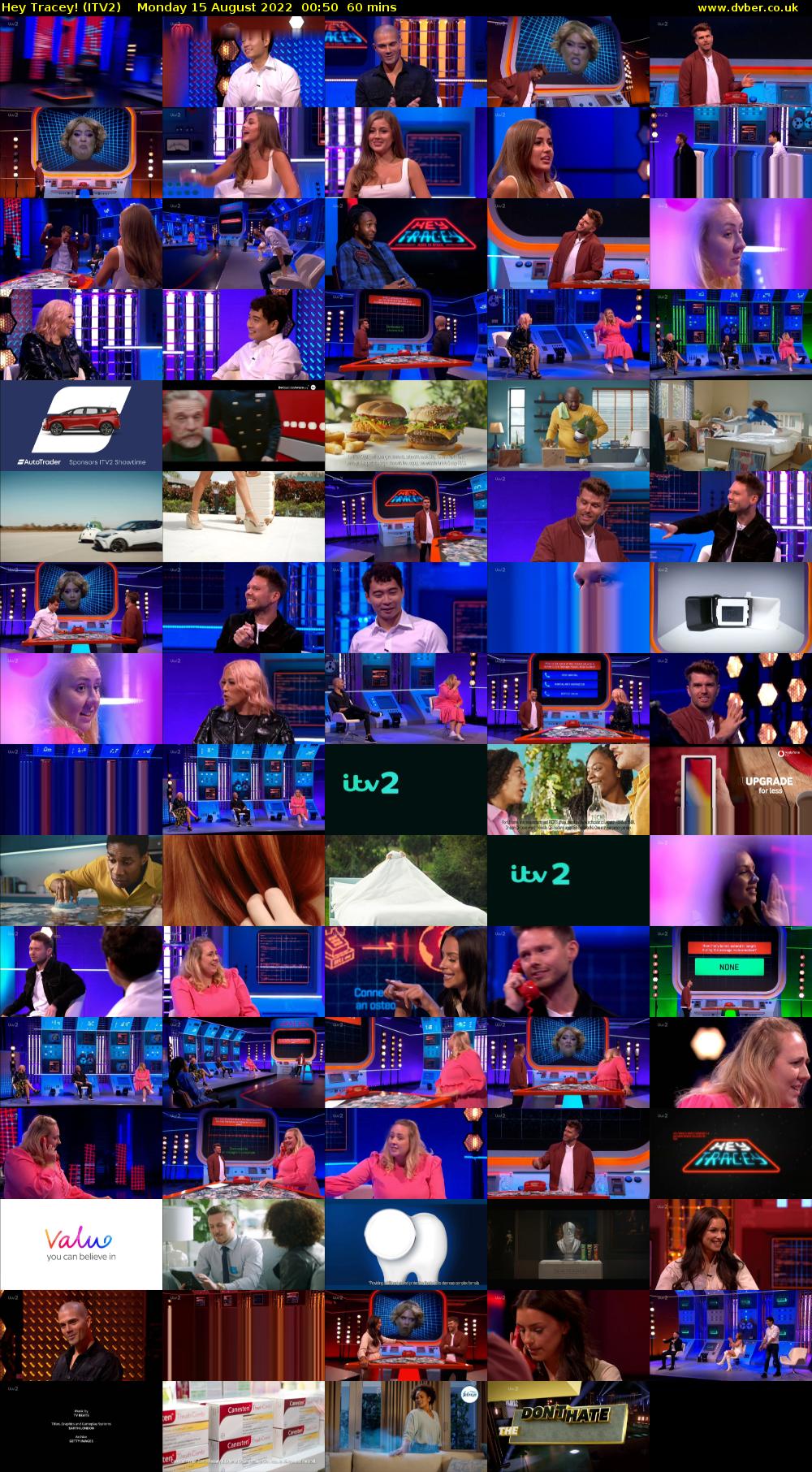 Hey Tracey! (ITV2) Monday 15 August 2022 00:50 - 01:50