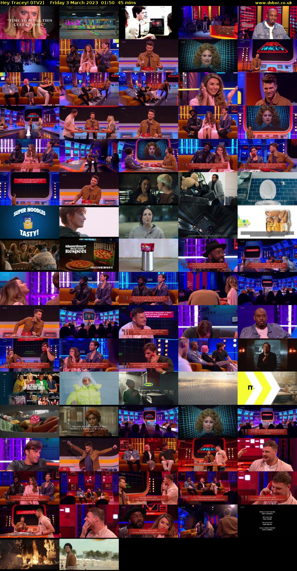 Hey Tracey! (ITV2) Friday 3 March 2023 01:50 - 02:35
