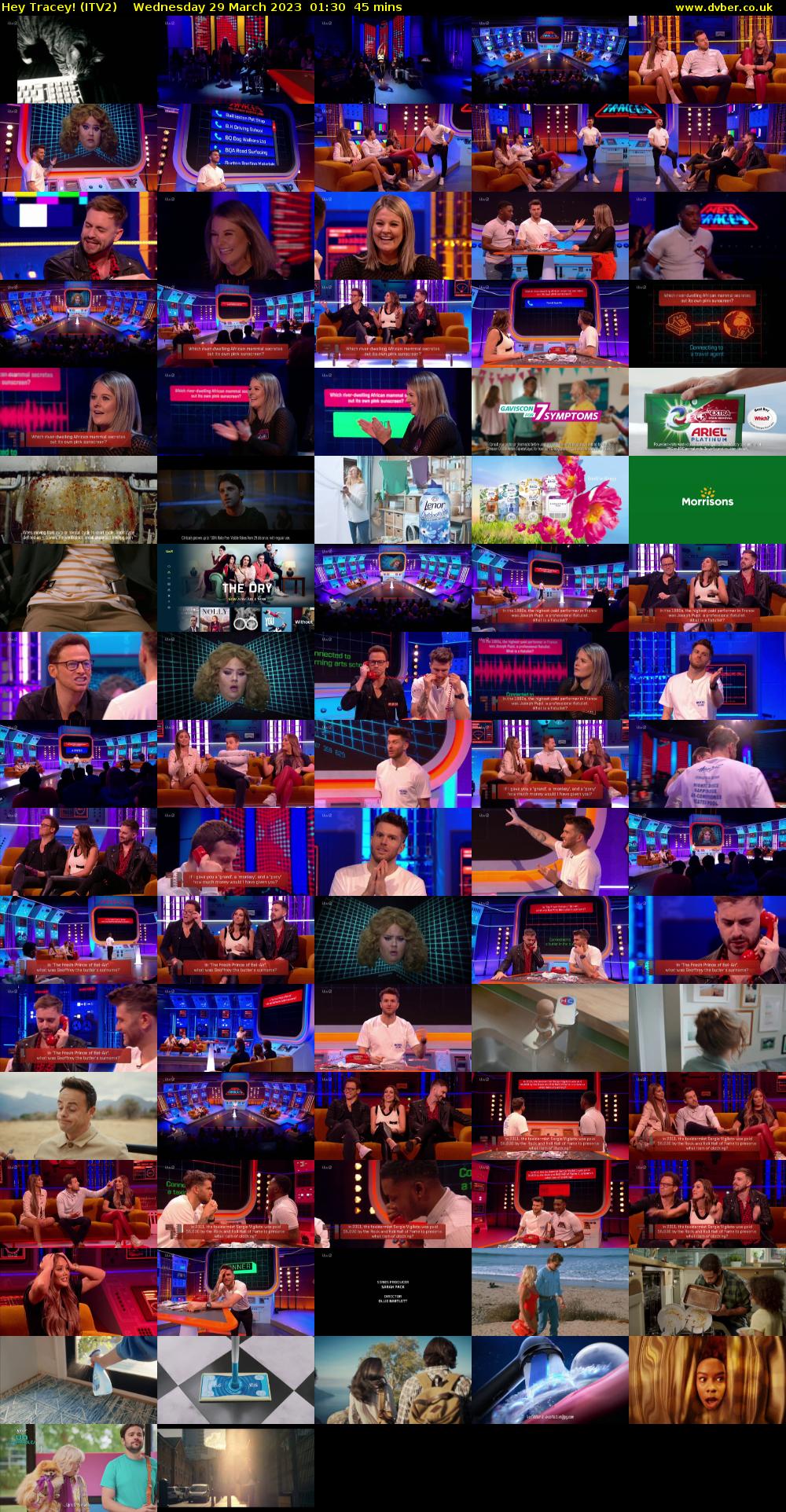Hey Tracey! (ITV2) Wednesday 29 March 2023 01:30 - 02:15