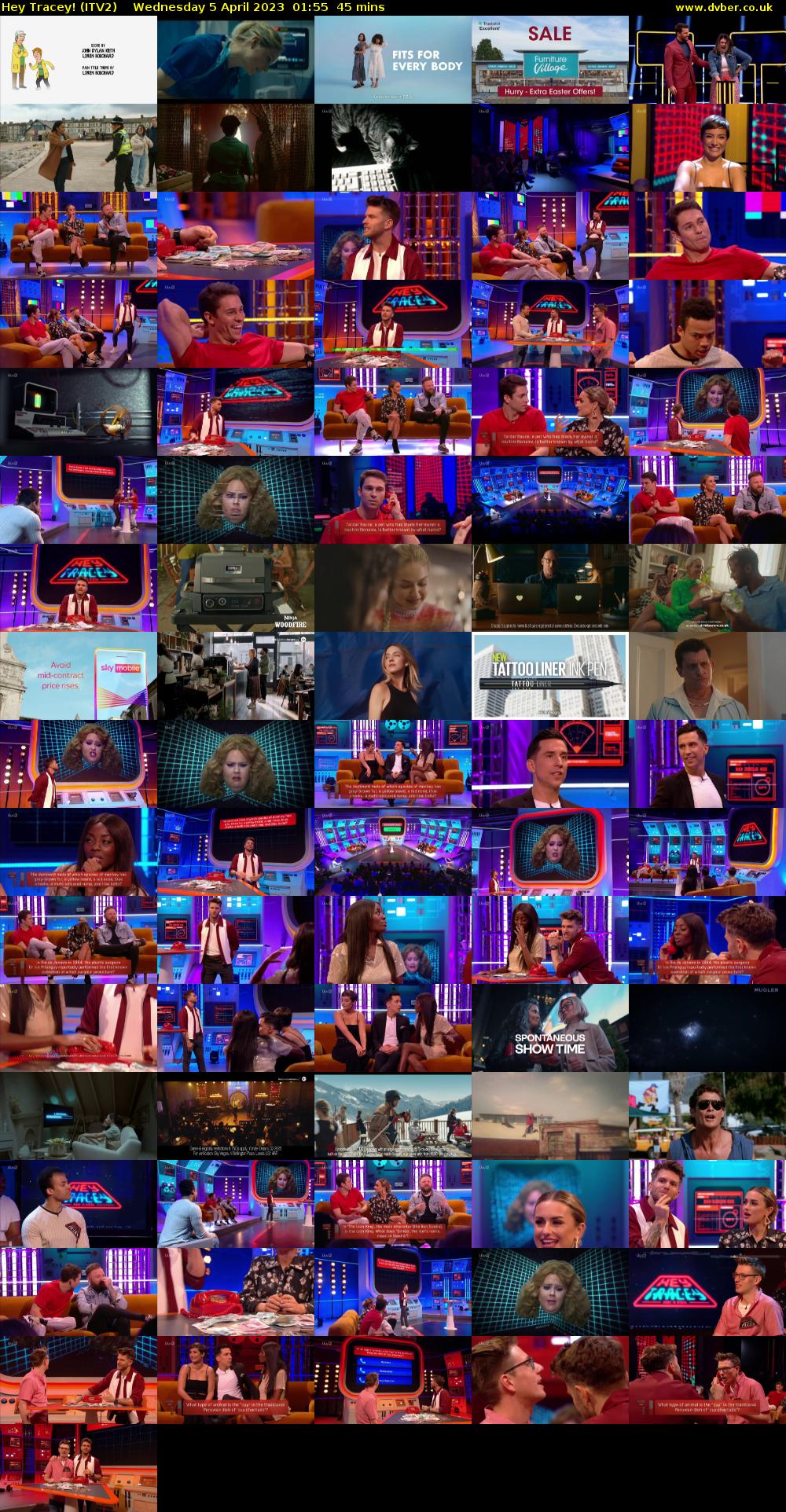 Hey Tracey! (ITV2) Wednesday 5 April 2023 01:55 - 02:40