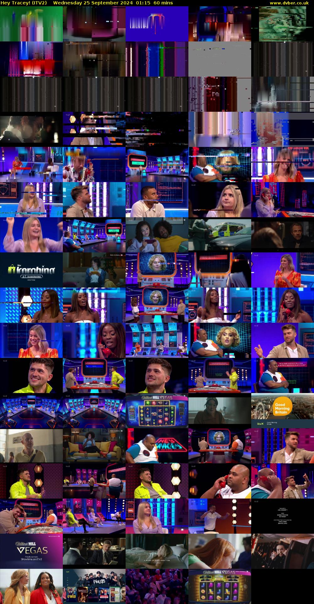 Hey Tracey! (ITV2) Wednesday 25 September 2024 01:15 - 02:15