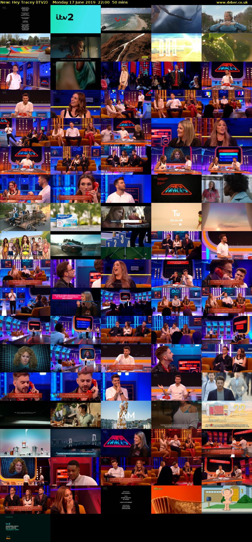 Hey Tracey (ITV2) Monday 17 June 2019 22:00 - 22:50