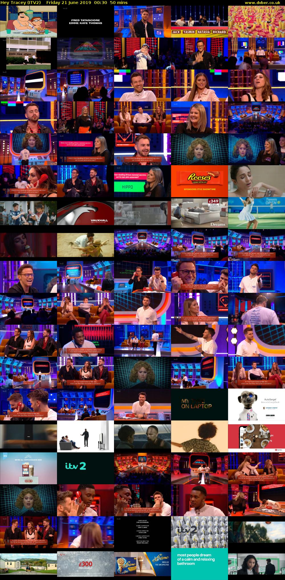 Hey Tracey (ITV2) Friday 21 June 2019 00:30 - 01:20