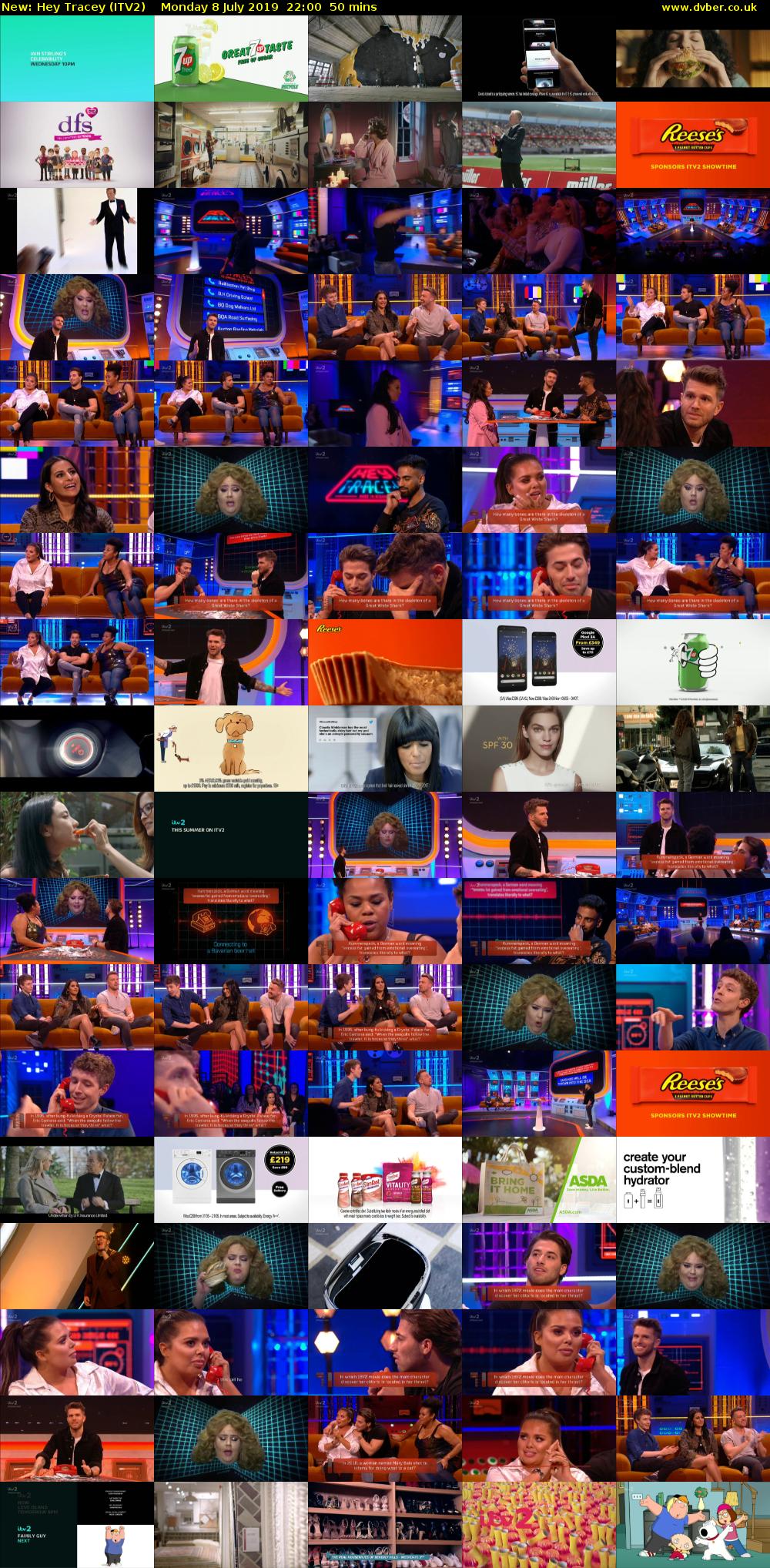 Hey Tracey (ITV2) Monday 8 July 2019 22:00 - 22:50