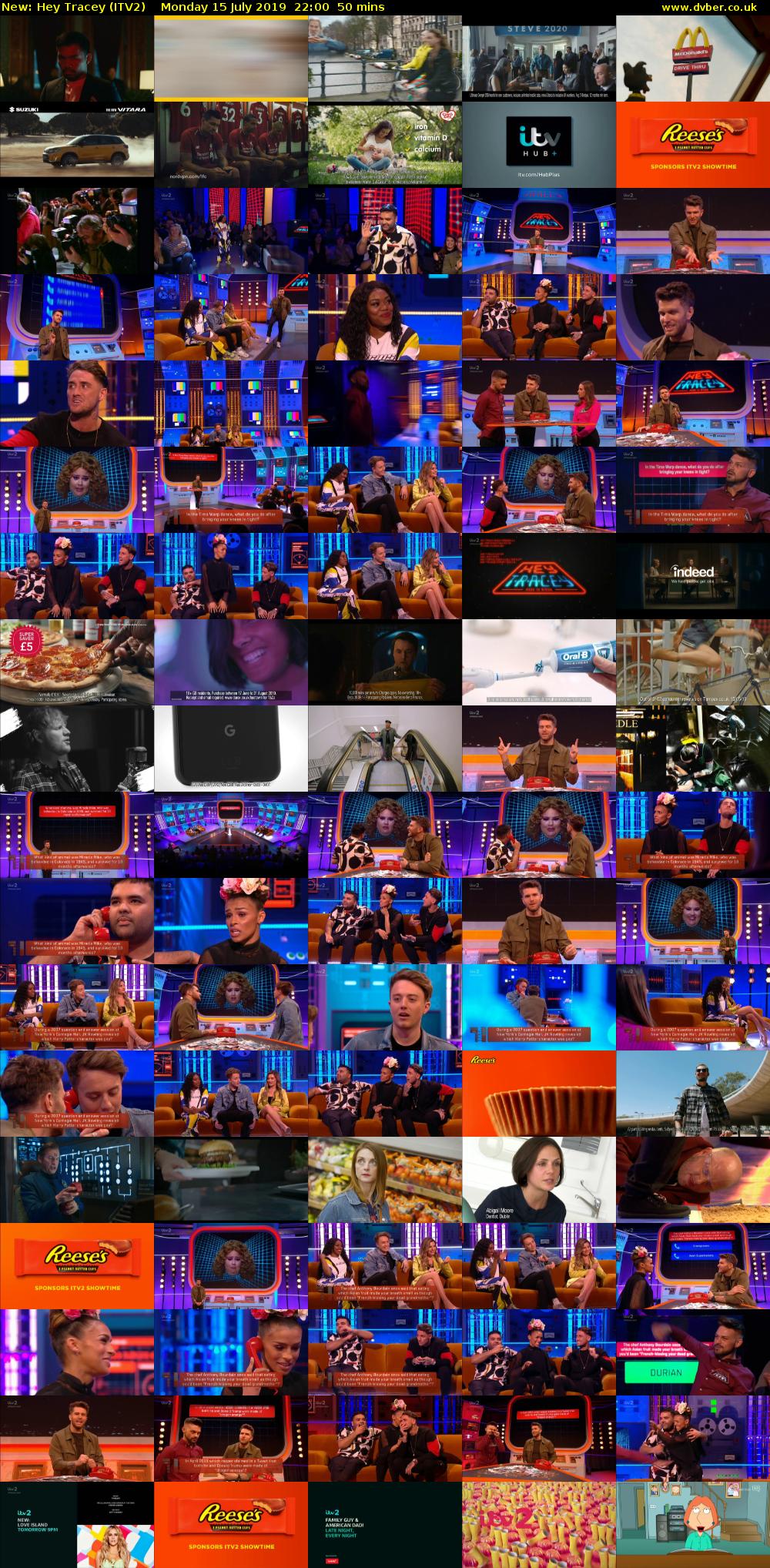 Hey Tracey (ITV2) Monday 15 July 2019 22:00 - 22:50