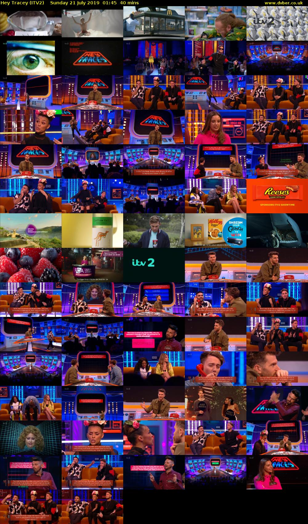 Hey Tracey (ITV2) Sunday 21 July 2019 01:45 - 02:25