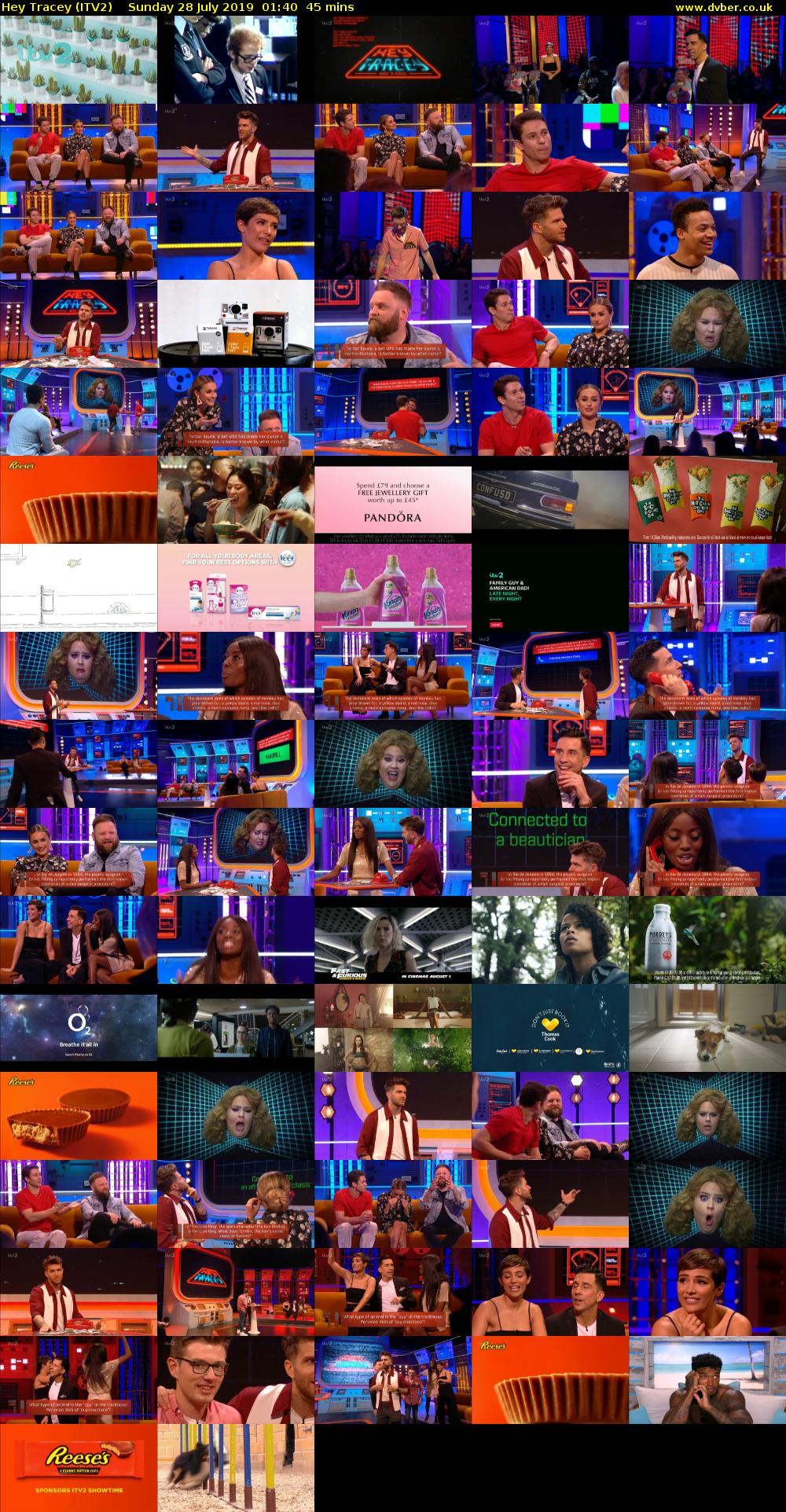 Hey Tracey (ITV2) Sunday 28 July 2019 01:40 - 02:25