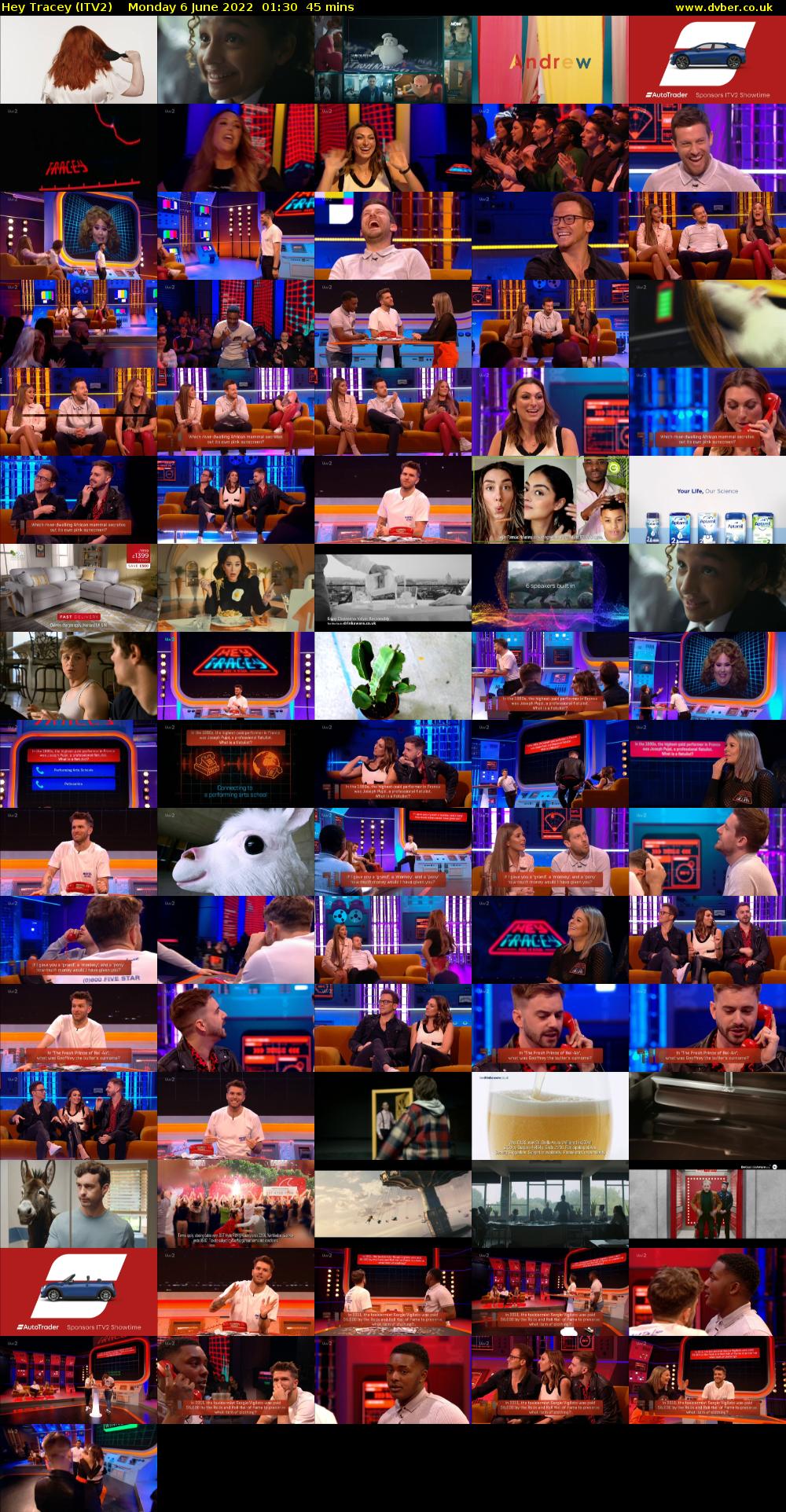 Hey Tracey (ITV2) Monday 6 June 2022 01:30 - 02:15