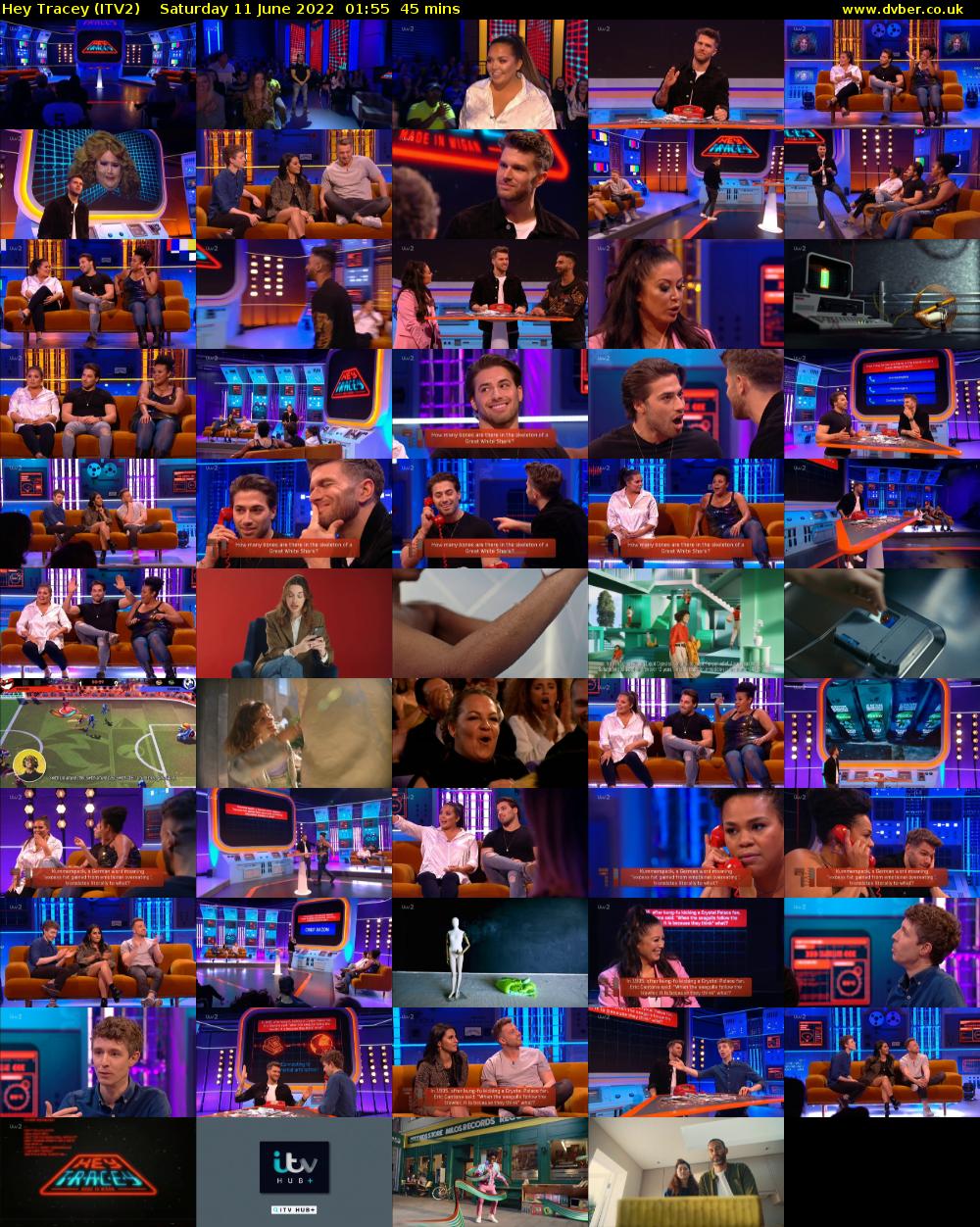 Hey Tracey (ITV2) Saturday 11 June 2022 01:55 - 02:40