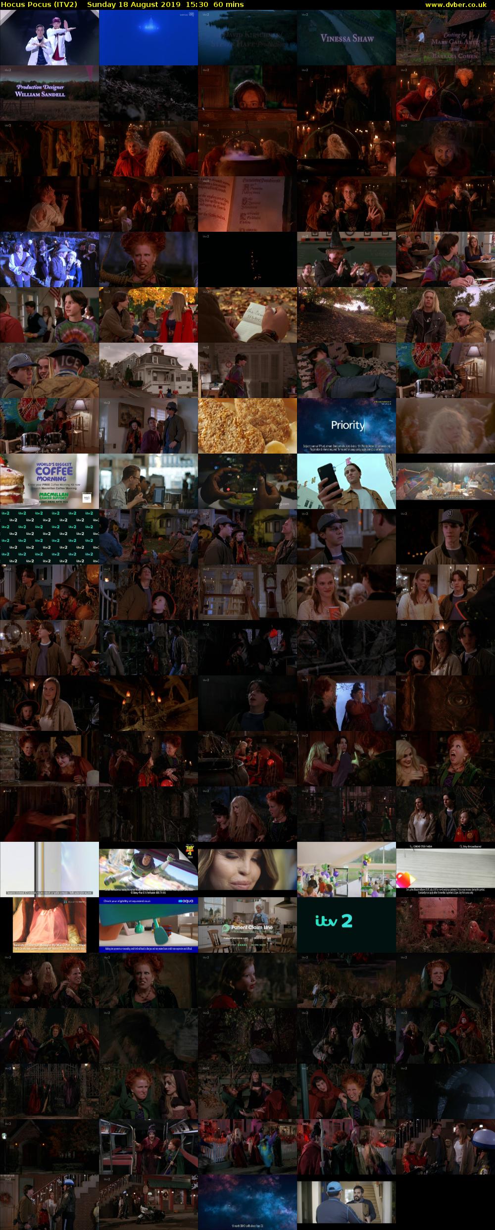 Hocus Pocus (ITV2) Sunday 18 August 2019 15:30 - 16:30