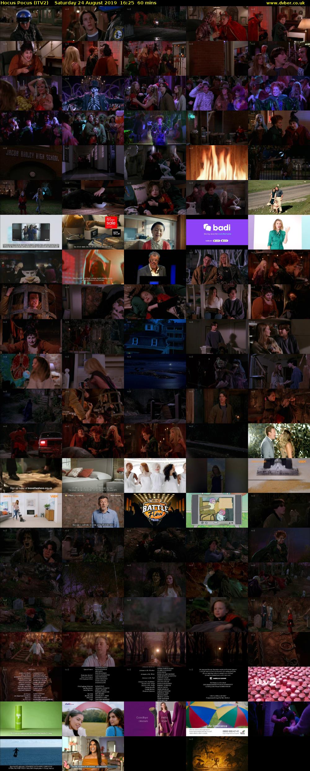 Hocus Pocus (ITV2) Saturday 24 August 2019 16:25 - 17:25